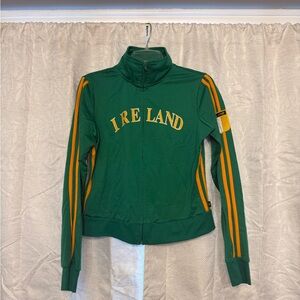 Self Esteem Green Ireland Jacket with Yellow Stripes